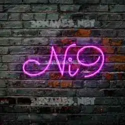 ni9 in Pink Neon style - 3D name wallpaper