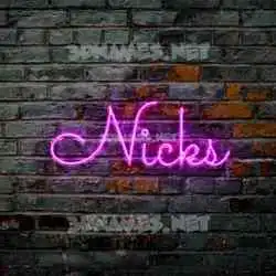 nicks in Pink Neon style - 3D name wallpaper