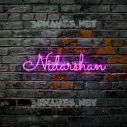 nidarshan in Pink Neon style - 3D name wallpaper