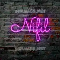 nifil in Pink Neon style - 3D name wallpaper