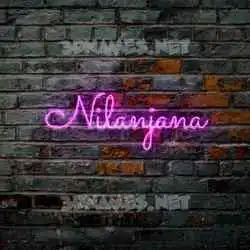 nilanjana in Pink Neon style - 3D name wallpaper