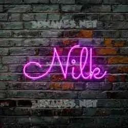 nilk in Pink Neon style - 3D name wallpaper
