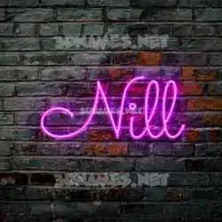nill in Pink Neon style - 3D name wallpaper