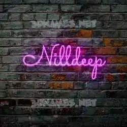 nilldeep in Pink Neon style - 3D name wallpaper
