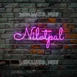 nilotpal in Pink Neon style - 3D name wallpaper