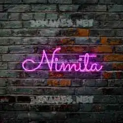 nimita in Pink Neon style - 3D name wallpaper