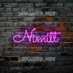 nimitt in Pink Neon style - 3D name wallpaper