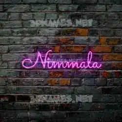 nimmala in Pink Neon style - 3D name wallpaper