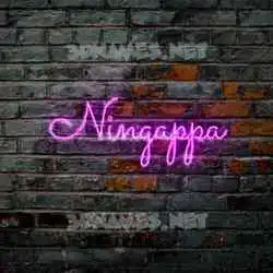 ningappa in Pink Neon style - 3D name wallpaper