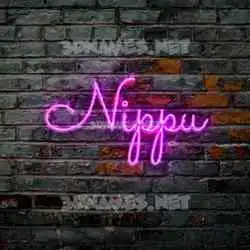 nippu in Pink Neon style - 3D name wallpaper