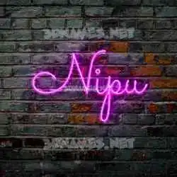 nipu in Pink Neon style - 3D name wallpaper