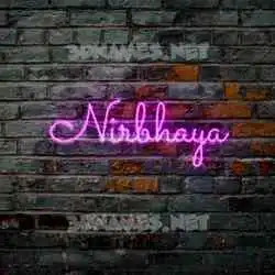 nirbhaya in Pink Neon style - 3D name wallpaper