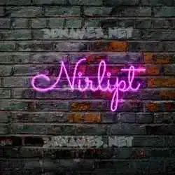 nirlipt in Pink Neon style - 3D name wallpaper