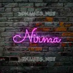 nirma in Pink Neon style - 3D name wallpaper