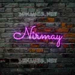 nirmay in Pink Neon style - 3D name wallpaper