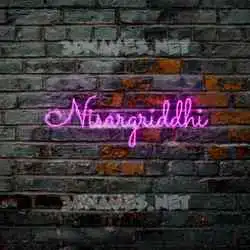 nisargriddhi in Pink Neon style - 3D name wallpaper