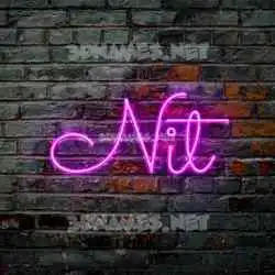 nit in Pink Neon style - 3D name wallpaper