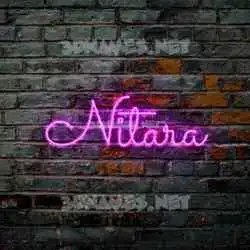 nitara in Pink Neon style - 3D name wallpaper