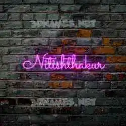 nitishthakur in Pink Neon style - 3D name wallpaper