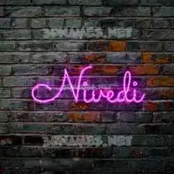nivedi in Pink Neon style - 3D name wallpaper