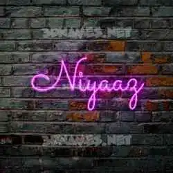 niyaaz in Pink Neon style - 3D name wallpaper