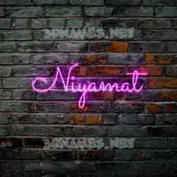 niyamat in Pink Neon style - 3D name wallpaper