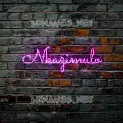 nkazimulo in Pink Neon style - 3D name wallpaper