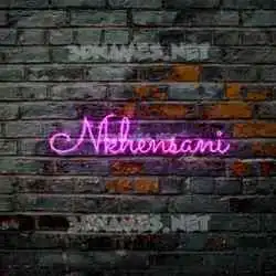 nkhensani in Pink Neon style - 3D name wallpaper