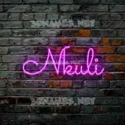 nkuli in Pink Neon style - 3D name wallpaper