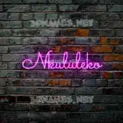 nkululeko in Pink Neon style - 3D name wallpaper