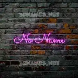 no name in Pink Neon style - 3D name wallpaper