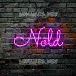 nold in Pink Neon style - 3D name wallpaper