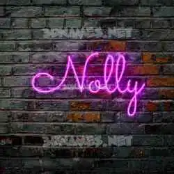 nolly in Pink Neon style - 3D name wallpaper