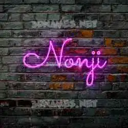 nonji in Pink Neon style - 3D name wallpaper