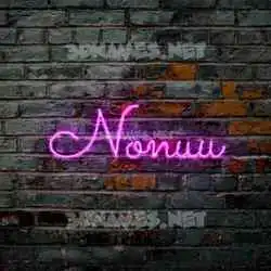 nonuu in Pink Neon style - 3D name wallpaper