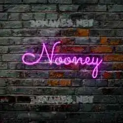 nooney in Pink Neon style - 3D name wallpaper