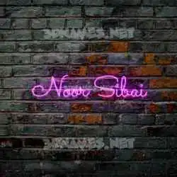 noor sibai in Pink Neon style - 3D name wallpaper