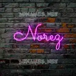 norez in Pink Neon style - 3D name wallpaper