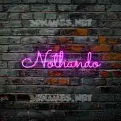 nothando in Pink Neon style - 3D name wallpaper