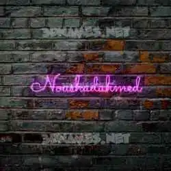noushadahmed in Pink Neon style - 3D name wallpaper