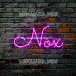 nox in Pink Neon style - 3D name wallpaper
