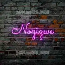 nozizwe in Pink Neon style - 3D name wallpaper