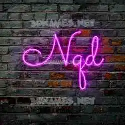 nqd in Pink Neon style - 3D name wallpaper