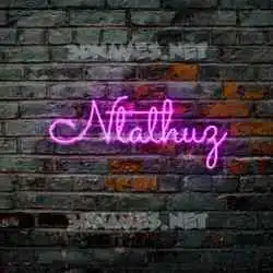 ntathuz in Pink Neon style - 3D name wallpaper