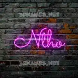 ntho in Pink Neon style - 3D name wallpaper