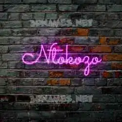ntokozo in Pink Neon style - 3D name wallpaper