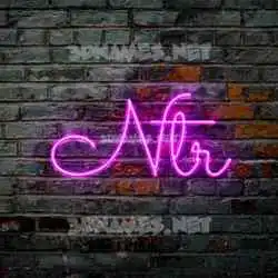 ntr in Pink Neon style - 3D name wallpaper