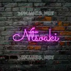 ntsoaki in Pink Neon style - 3D name wallpaper