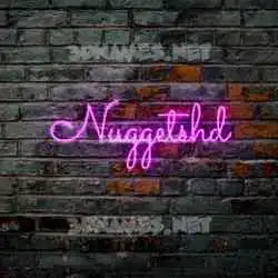 nuggetshd in Pink Neon style - 3D name wallpaper