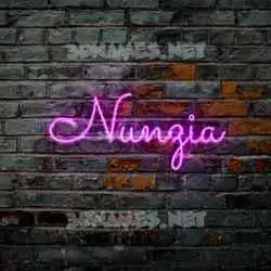 nunzia in Pink Neon style - 3D name wallpaper